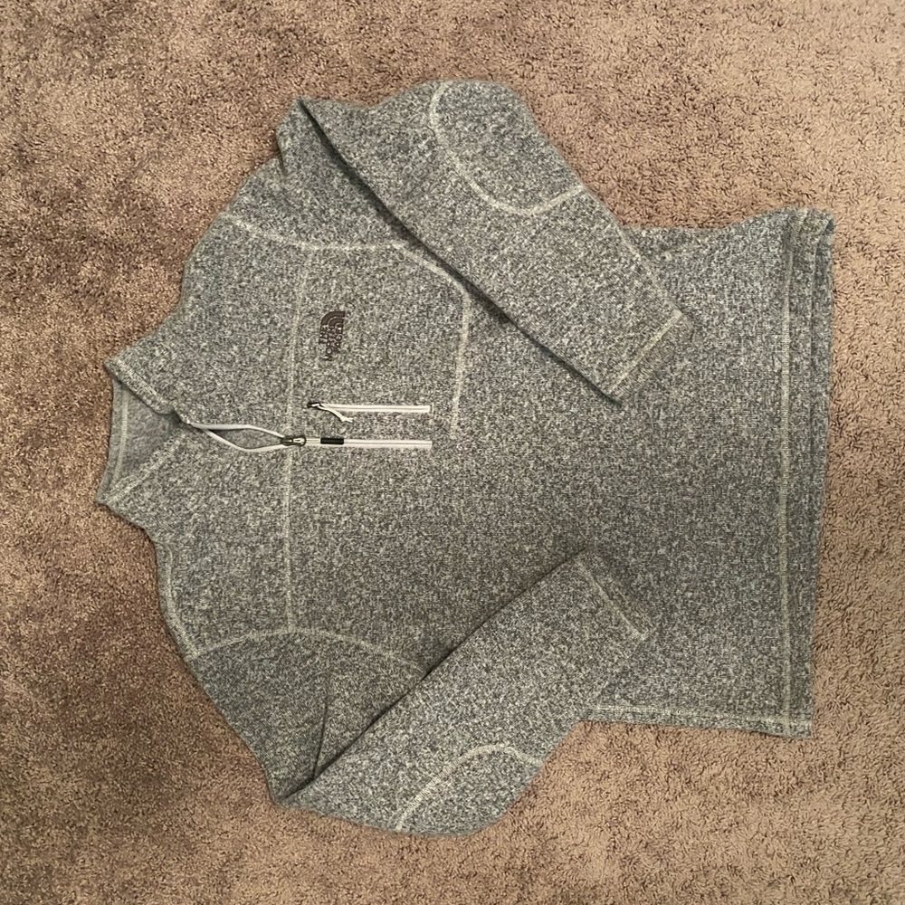 Gray Large North Face pullover